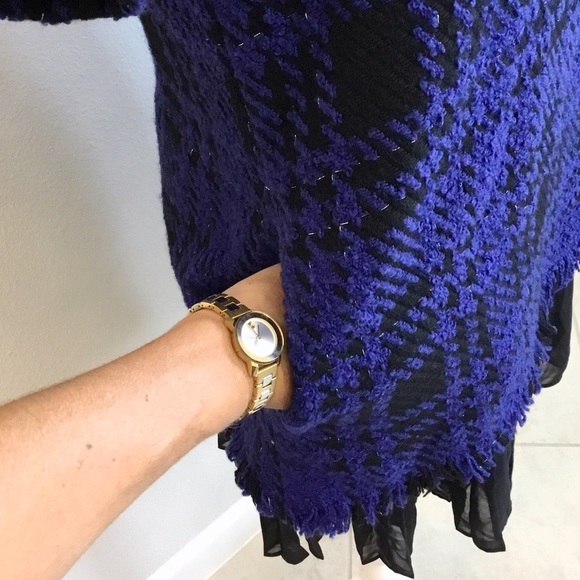 Elise sweater tweed tunic ruffle dress - Picture 7 of 8